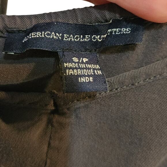 American Eagle Outfitters Ruffle Babydoll Flounce Slip Mini Dress Black Small - Picture 6 of 9